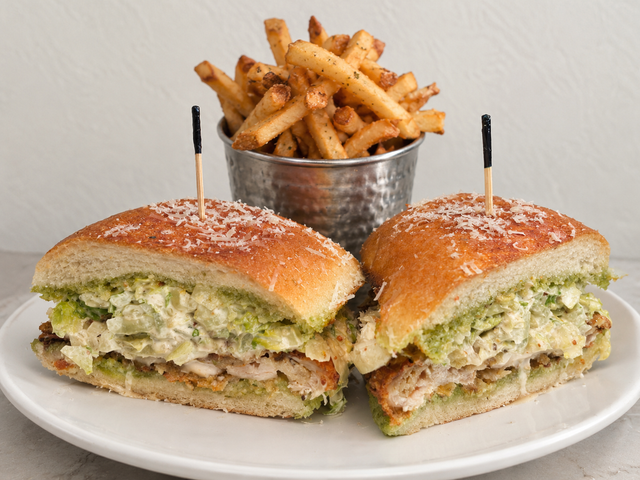 Crispy Chicken Caesar Sandwich.